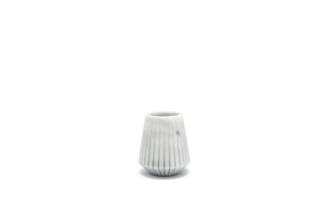 Striped Short Vase