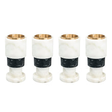Load image into Gallery viewer, Set of 4 Short Two-Tone Candle Holder