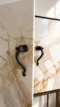 Load image into Gallery viewer, Bar Cabinet in Paonazzo Marble, Wood and Solid Brass
