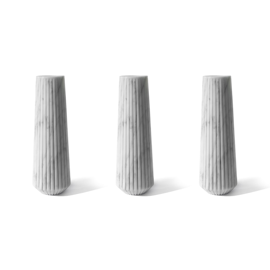 Set of 3 Striped High Vase
