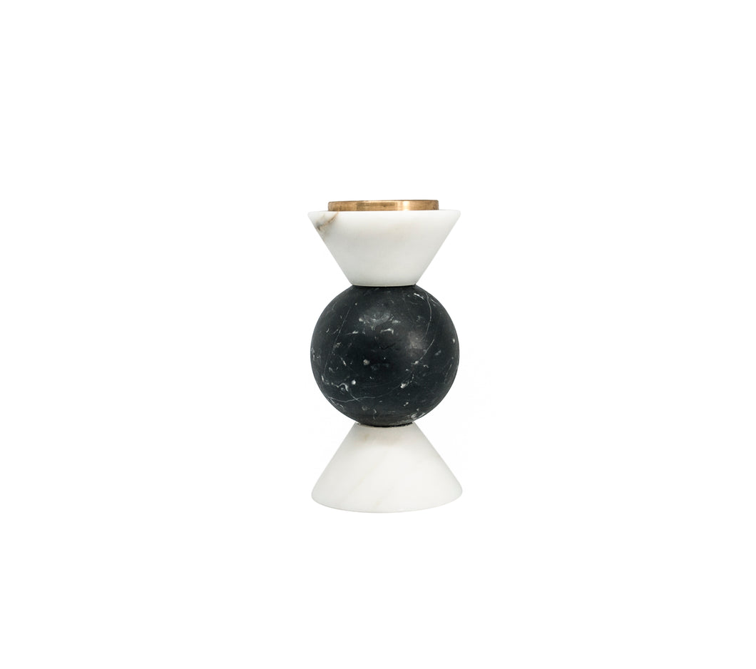 Short Two-Tone Candle Holder