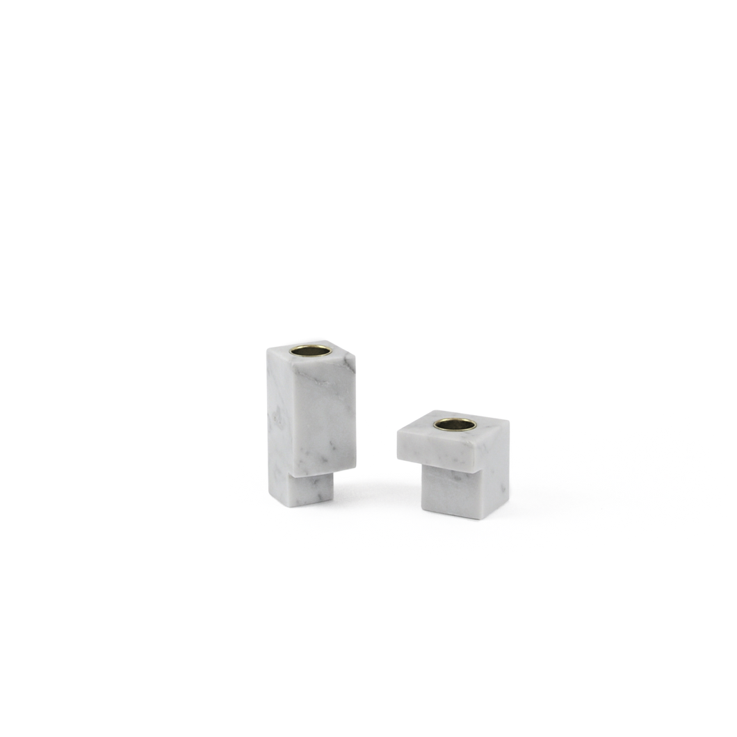 Set of 2 Squared Candle Holder