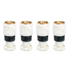Load image into Gallery viewer, Set of 4 Short Two-Tone Candle Holder