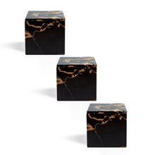 Load image into Gallery viewer, Set of 3 Portoro Squared Box Holders